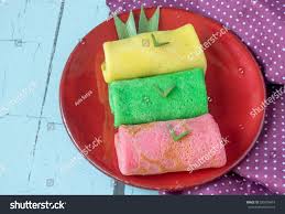 Dadar gulung coklat isi pisang keju. Colorful Kue Dadar Gulung A Dessert Made Of Royalty Free Stock Photo 389309419 Avopix Com