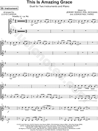 Make a blast with this noteworthy transcription of the famous silent night by franz gruber for trumpet and piano. Lloyd Larson This Is Amazing Grace Bb Instrument Duet Sheet Music In G Major Download Print Sku Mn0184529