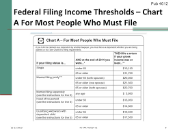 Who Must Should File Irs Pub 17 Chapter 1 Irs Pub Ppt