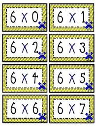 6 Times Table Flash Cards Multiplication Flashcards Printable Flash Cards Flashcards