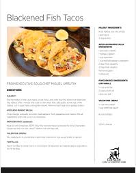 The menu teasers and appetizers. The Glencoe Golf Country Club On Twitter One Of The Most Popular Dishes On The Menu At The Golf Course Are The Blackened Fish Tacos Executive Sous Chef Miguel Urrutia Shares