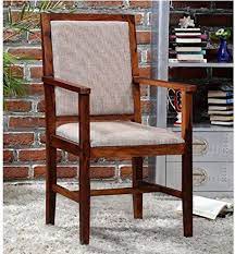Prices for a wooden armchair can differ depending upon size, time period and other attributes — at 1stdibs, they begin at $276 and can go as high as $34,342, while the average can fetch as much as. Shilpi Wooden Arm Chair With Cushions Natural Teak Sheesham Wooden Comfort Chair Amazon In Home Kitchen