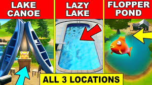 Please note that some bench. Visit The Boat Launch The Coral Cove And The Flopper Pond Locations Fortnite Challenges By Bodil40