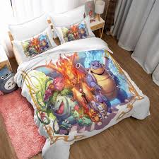 Buy Pokemon Bedding Duvet Cover Set For Kids 3d Printed Pokemon Pattern Bed Set Super Soft Microfiber Fashion Bedding No Comforter At Affordable Prices Price 48 Usd Free Shipping Real Reviews With