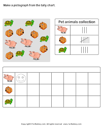 Record Data With Pictographs Worksheet Turtle Diary