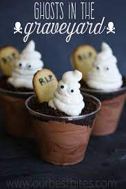 Ghosts In The Graveyard Chocolate Pudding Cups Recipe Halloween Food For Party Chocolate Pudding Cups Halloween Desserts