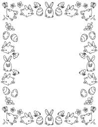 Free printable easter coloring pages with cute pictures for kids and adults to color in. Free Printable Easter Page Borders