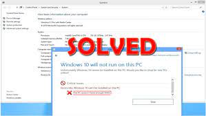Fix “This Pc Doesn't Have Enough Ram” Error On Windows 10