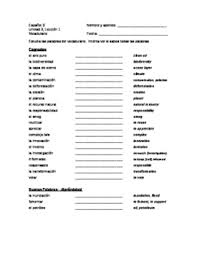 Crossword puzzles for kids can be a good platform to improve their spelling and reading skill and it gears up their creative thinking and process time. Unidad 1 Leccion 1 Avancemos 3
