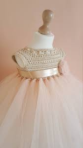 tutu dress crochet dress crochet yoke princess dress bridesmaid dress gold dress baby dress toddler dress baptism dress bebek tutu elbiseler krose tutu elbiseler
