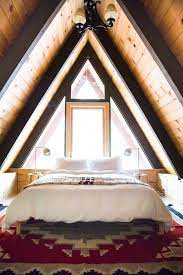 Cabin Update Upstairs Bedroom Hither Thither A Frame House A Frame Cabin Rustic Master Bedroom