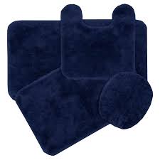 Creating a personal oasis for relaxation and pampering means updating the bath. Enchanting Blue Bathroom Rug Set Pictures Unique Blue Bathroom Rug Set And Gorgeous Navy Bath Rug 9 Best Blue Bathroom Rugs Dark Blue Bathrooms Bathroom Rugs