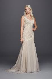 Wedding Dress Out Of David 39 S Bridal Swg723 Galina Signature Style Swg723 Beaded Trumpet Wedding Dress Lace Scalloped Wedding Dresses Wedding Dress Styles