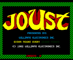 Joust Title Screen Jousting Retro Video Games Retro Videos