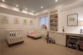 Shared Kids Room With Convertible Cribs Transitional Boy S Room