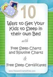 how to get your kids to sleep in their own bed with routine