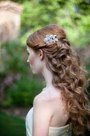 Boda Bella Half Up Hair Wedding Hair Down Down Curly Hairstyles