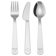 FABLER 3-piece cutlery set - stainless steel