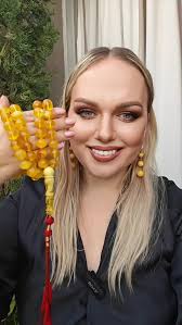 Natural Royal White Amber Rosary Barrel Shape 49g 📿Rare Color 📿Natural  Polish Amber 📿Comes with a prestigious Certificate of Authenticity from  our trusted laboratory in Poland