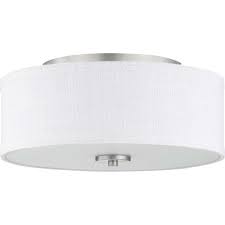 Progress Lighting Inspire Collection 13 Two Light Flush Mount P350130 009 The Home Depot Progress Lighting Flush Mount Lighting Semi Flush Mount Lighting