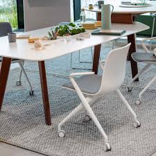 Black metal dining chairs with wood seats auditorium plan cad. Bowi Meeting Chair Haworth Europe