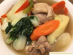 Chicken Nilaga Is One Of Those Easy To Make Filipino Comfort Soup Chicken Boiled With Vegetables Seasoned And Ser Nilaga Recipe Chicken Nilaga Recipe Recipes