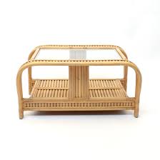 Available in gold and silver; 3 Strand French Vintage Bamboo Coffee Table 1970 S 123675