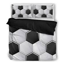 Football Black Bedding Duvet Bedding Sets Sports Bedding Soccer Bedding