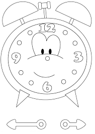 Free Printable Clock Coloring Pages For Kids Clock For Kids Kindergarten Coloring Sheets Coloring Pages