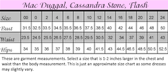 Mac Duggal Size Chart Best Picture Of Chart Anyimage Org