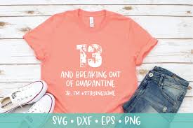 Download 13th Birthday Svg Dxf Png Quarantine Birthday Cut File 558180 Cut Files Design Bundles