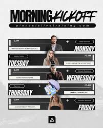 Kickoff your mornings with this amazing lineup this week at 10AM EST