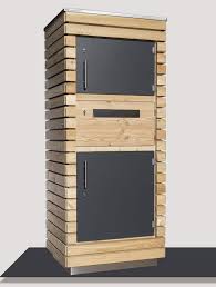 Paketbriefkasten Aus Larchenholz Paketbriefkasten Briefkasten Paketkasten