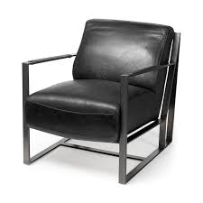Get free shipping on qualified faux leather accent chairs or buy online pick up in store today in the furniture department. Mercana Malvo I Black Faux Leather Iron Frame Accent Chair Walmart Com Walmart Com