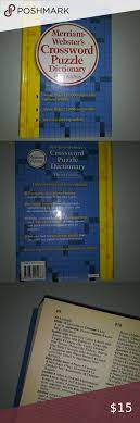 Everyday low prices and free delivery on eligible orders. Merriam Websters Crossword Puzzle Dictionary Crossword Puzzle Merriam Webster Crossword Puzzles