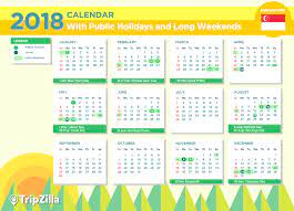 Also check out this article: 2018 Calendar With Holidays Singapore