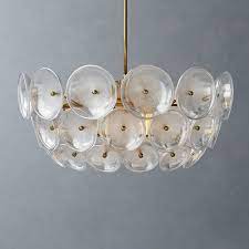 Let's make a stylish hanging chandelier from them! West Glass Disc Chandelier 3d Max