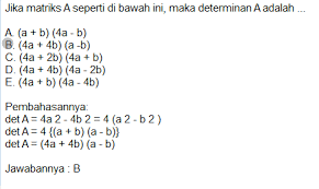 Matriks operasi matriks rumus contoh soal matriks dan jawabannya lengkap dalam matematika matriks adalah susunan bilangan simbol atau ekspresi yang disusun dalam baris dan kolom sehingga membentuk suatu bangun. Contoh Soal Matriks Kelas 11 2019 Dan Kunci Jawabannya