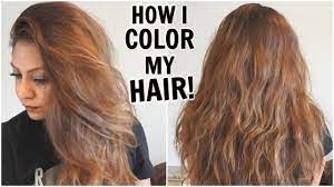 How I Dye My Hair Light Golden Brown At Home How I Color My Hair From Dark To Light Diy Root Touchup Youtube