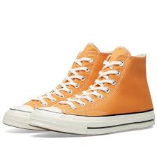 Black And Orange Converse Converse Chuck Taylor 1970s Hi In Orange Converse Converse Chuck Taylor Orange Converse