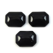 Black Onyx Cab Emerald Cut Shape 17x13mm Approximately 20 Carat, March  Birthstone, Jet Black Color, For Jewelry Making (4664)