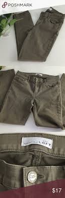 Ann Taylor Women S Jeans Size 26 2 Olive Outfit Olive Clothing Womens Jeans Skinny Clothes Design