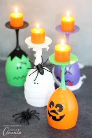 See the full tutorial on the la crema blog! Halloween Wine Glass Candles The Cutest Diy Halloween Decor