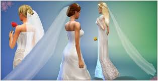 The sitting down at weddings mod i posted above. Long Wedding Veil Sims 4 Headwear
