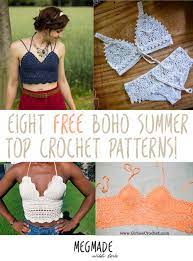 If you have any questions about crochet bathing suit pattern please feel free to contact us. 8 Free Boho Summer Top Crochet Patterns Megmade With Love