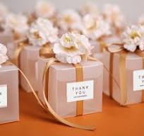 Square Clear PVC Folding Thank You Box Bridesmaid Candy Chocolate Packaging  Small Transparent Wedding Gift Box