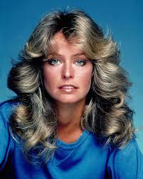 Farrah fawcett's hairstyle in the '70s was as relevant and equivalent to the rachel cut was in the '90s. Actress Farrah Fawcett 8x10 Publicity Photo Az239 70s Hair 1970s Hairstyles Vintage Hairstyles
