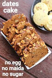 Date Cake Recipe Date Walnut Cake Eggless Date And Walnut Loaf Recipe Healthy Cake Recipes Desserts Indian Dessert Recipes