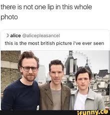 There Is Not One Lip In This Whole Photo Alice Alicepleasancel This Is The Most British Picture I Ve Ever Seen Ifunny Funny Marvel Memes Really Funny Memes Avengers Funny