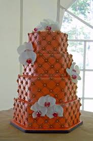 Eye Catching Geographic Design On Orange Fondant By Irene S Cakes By Design Vermont Beautiful Chocolate Cake Cake Orange Wedding Cake